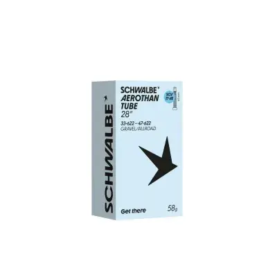 Schwalbe Aerothan SCV17 Schlauch 28 Zoll (33/47-622) 40mm - ultraleicht mit Pannenschutz -…