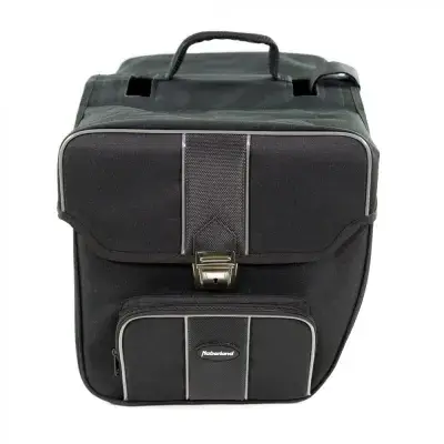 Haberland Doppeltasche 31l Safe schwarz - geräumige, sichere Fahrradtasche für Alltag & Tour