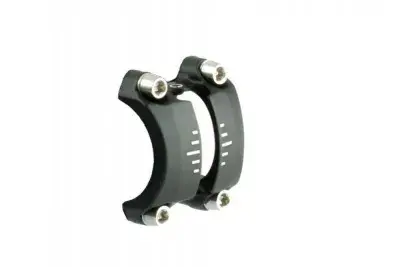 by.schulz SDS Frontkappe 4-Loch Ø31,8 mm - Geschmiedete Aluminium Adapterplatte Schwarz