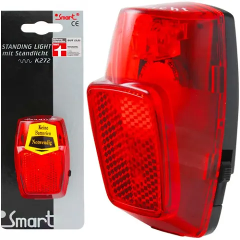 Messingschlager Dynamo-Rücklicht, Smart, LED, schwarz Stvzo
