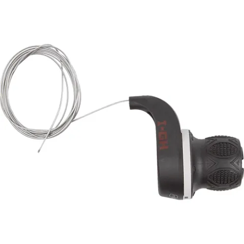 Messingschlager Drehgriffschalter Shimano-kompatibel 3fach rechts schwarz