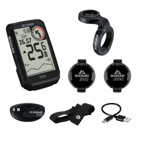 Sigma Sport ROX 4.0 Endurance Sensor Set weiss - GPS Fahrradcomputer mit Overclamp Butler,…