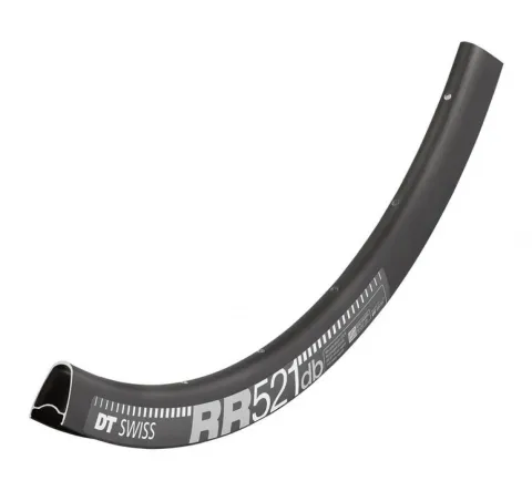 DT Swiss Felge RR 521 Disc 28"/700C 24 Loch Schwarz - robuste Gravel & CX Performance