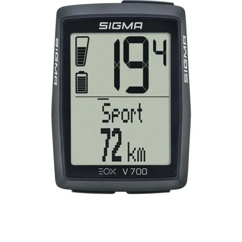 Sigma Computer EOX VIEW 700 E-Bike-Computer Schwarz - 2-Zoll Display mit App-Steuerung