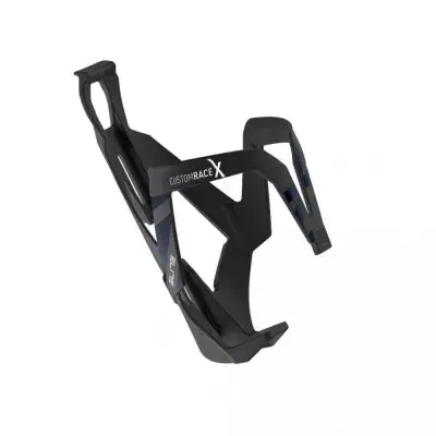 ELITE Custom Race X Flaschenhalter Schwarz/Blau Soft Touch - ultraleicht & vibrationsfrei