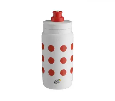 ELITE FLY TDF Red Polka Dot 550 ml Sportflasche - ultraleicht & griffig
