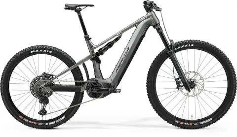 Merida eONE-SIXTY 875 IV1 S Gunmetal-grau/schwarz - kraftvolles E-MTB für anspruchsvolle Trails