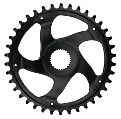 KMC E-Bike Kettenblatt 40 Zähne 11/128" Direct Mount CrMo Schwarz - Bosch Gen.4/5