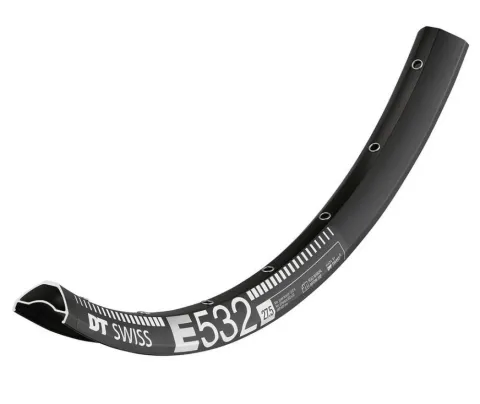 DT Swiss Felge E 532 27,5" 32 Loch Schwarz - robuste Enduro-Felge für moderne Ausführung