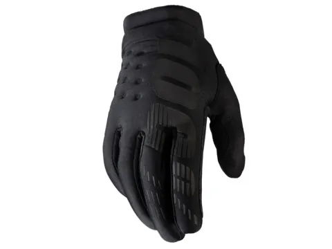 100% Brisker Cold Weather Glove XL black - warmer MTB-Handschuh mit direktem Griffgefühl