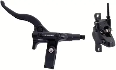 SHIMANO Scheibenbremse M4100/MT410 VR - Vormontierte Vorderrad-Bremsanlage für MTB
