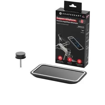Shapeheart STEM XL Handyhalterung Fahrrad - Magnetische Smartphone-Halterung schwarz
