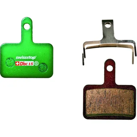 SwissStop 15 C Disc Bremsbeläge Grün - Organische Shimano Bremsbeläge mit hervorragender…
