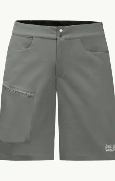 Jack Wolfskin Tourer Shorts M Synthetic Fiber Shorts Gecko Green Grey Größe 50