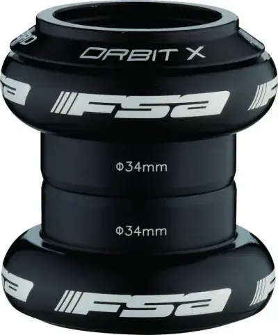 FSA Steuersatz Orbit X 1" 1" Schwarz - präziser Ahead-Steuersatz für 1 Zoll Steuerrohre