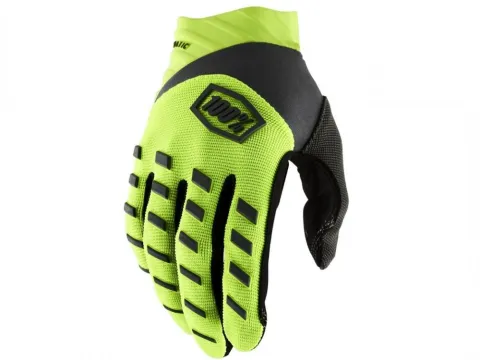 100% Airmatic Gloves L fluo yellow - robuster MTB-Handschuh mit hohem Tragekomfort