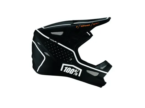100% Status helmet L Dreamflow Black - leichter Fullface-Helm mit maximalem Schutz