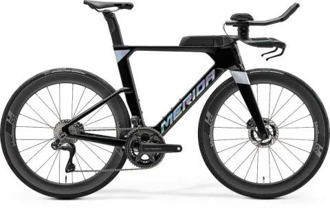 Merida TIME WARP TRI Limited IV1 XS METALLIC BLACK(FLASH - aerodynamisches Triathlon-Zeitfahrrad