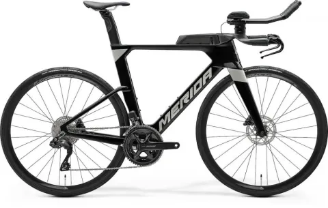 Merida TIME WARP TRI 5000 IV1 XS BLACK(TITAN) - aerodynamisches Triathlon-Zeitfahrrad