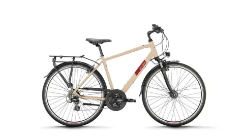 VICTORIA Trekkingrad "TREQANA 2" Mod. 24, Diamant, 28", grey beige matt, 3x8-Gang Microshift…