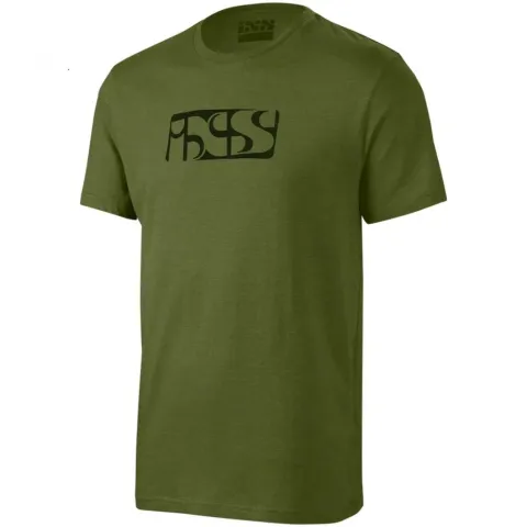 IXS Sports Division iXS Brand Tee T-Shirt S olive - lässiges Funktionsshirt für Alltag & Freizeit