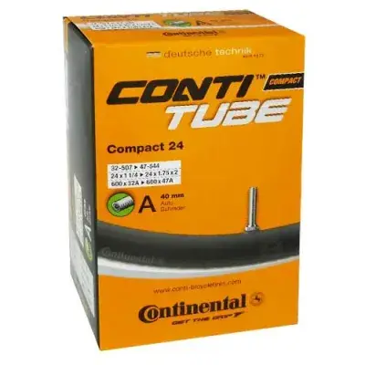 Continental Schlauch Conti Compact 24 Zoll - 24x1.25-1.75 (32-47/507-544) - AV 40mm Autoventil -…