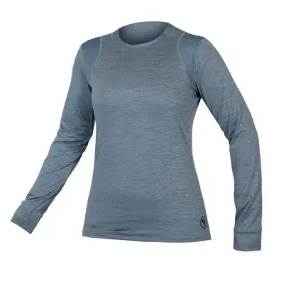 Endura Damen SingleTrack Trikot (langarm) stahlblau Größe S