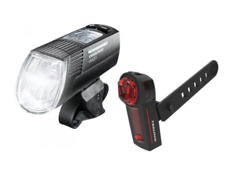 Trelock Licht-Set LS 760 I-Go Vision und LS 740 Vector Signal 100 Lux StVZO USB Frontleuchte…