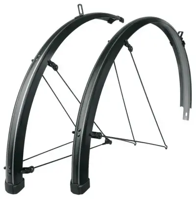 SKS Bluemels Stripes Schutzblechset 28" 45mm schwarz matt  robustes, korrosionsgeschütztes Design…
