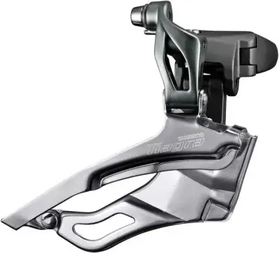 SHIMANO Umwerfer TIAGRA FD-4703 Schelle 31,8 mm mit Adapter 28,6 mm - präziser Frontantrieb für…