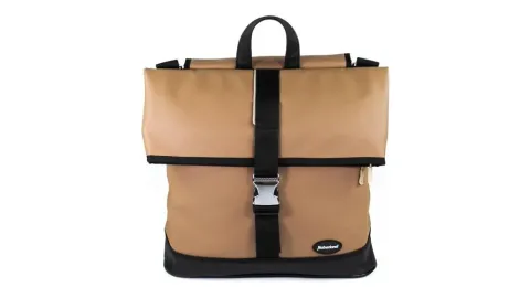 Haberland Einzeltasche Melan I hellbraun/schwarz - praktische Gepäckträgertasche mit modernem…