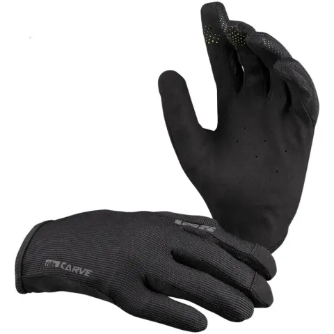 IXS Sports Division iXS Carve Gloves KL black - ergonomische MTB-Handschuhe mit Touch-Funktion