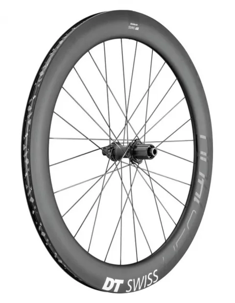 DT Swiss Laufrad HEC 1400 Spline 29" 62 mm schwarz - aerodynamisches eRoad-Carbonrad