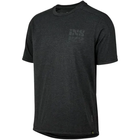 IXS Sports Division iXS Flow Kids Mirror Tech Tee KM black - atmungsaktives Kinder Bike-Shirt