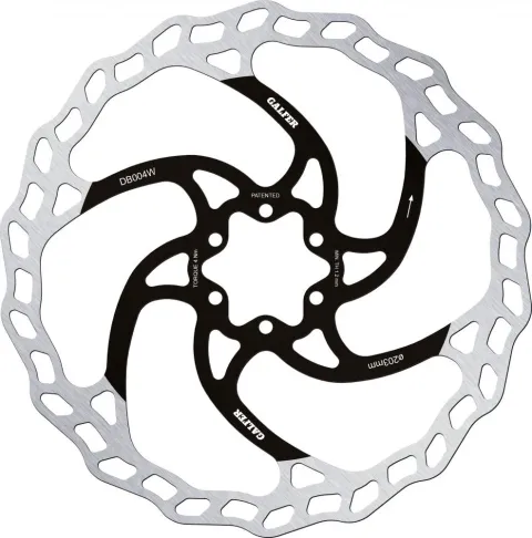 Galfer Wave Bremsscheibe MTB 6-Loch Ø 203 mm Silber - Hitzebeständig & Geräuschfrei