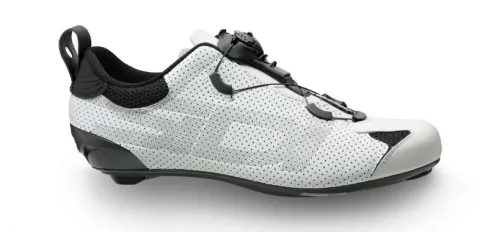 Sidi ROAD Tri-Sixty white 46 Weiß - Triathlon-Rennradschuh mit Carbonsohle
