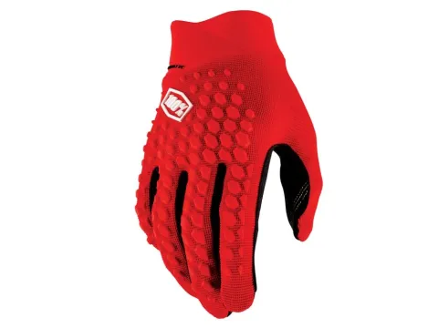 100% Geomatic Gloves M red - vielseitiger MTB-Handschuh mit Top-Grip