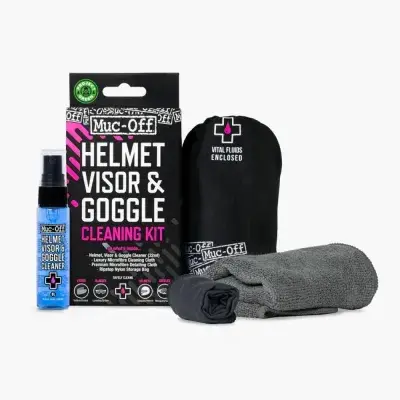 Muc-Off Visor Lens & Goggle Cleaning Kit V2 - Reinigungsset mit 30 Milliliter Spray,…