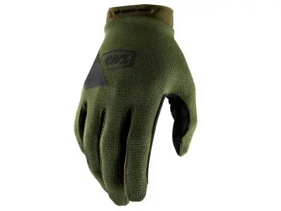 100% Ridecamp Gloves S Army Green / Black - griffige MTB-Handschuhe mit Touchscreen-Funktion