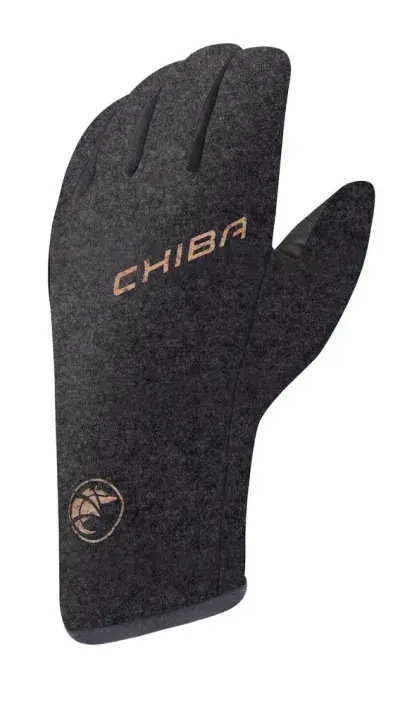 CHIBA All Natural Glove Light - Merino-Walk & Nappaleder, S, schwarz