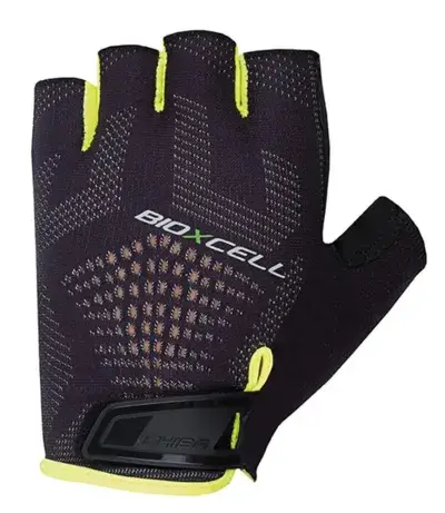 CHIBA BioXCell Super Fly - Radhandschuhe L schwarz/neongelb, gepolstert & atmungsaktiv