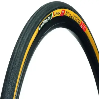 Challenge Road-Reifen Strada Pro Handmade Clincher 30-622 Schwarz/braun - schneller Komfort mit…
