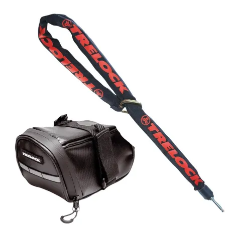 TRELOCK Kit ZR 355 150 mit Satteltasche, Größe 355 - flexible Diebstahlsicherung