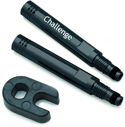 Challenge Ventilverlängerung SV 31,5 mm Schwarz - 2 Stück + Schlüssel