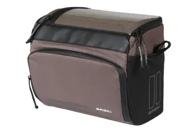 Basil Move Lenkertasche KF 7-8 Liter - braun, wasserabweisend mit Smartphone-Fach & Adapterplatte