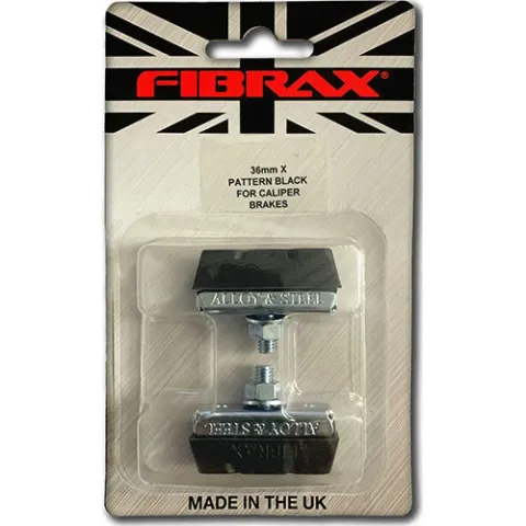 Fibrax Bremsschuhe SH292 Zangenbremse L40mm symm für Aluminium Stahlfelgen schwarz