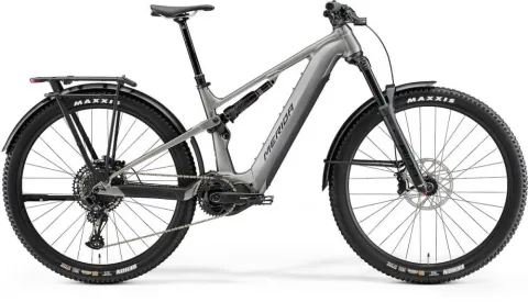 Merida eONE-FORTY 675 EQ IV1 gunmetal/schwarz S (40.5) - leistungsstarkes E-MTB für Trail & Alltag