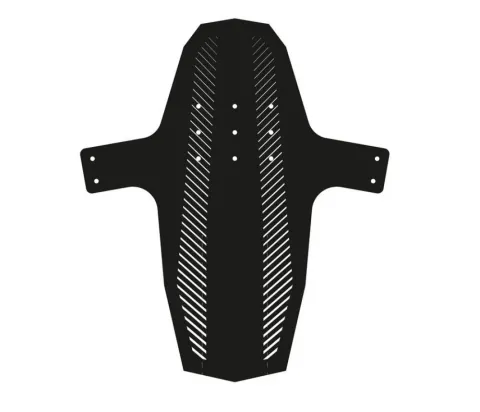 Hebie Schutzblech Swap Front 26"|27.5"|28"|29" breite 140mm schwarz stripes Folie +5 Kabelbinder