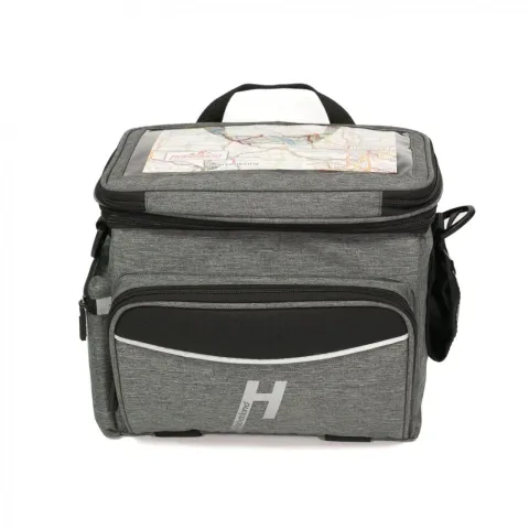 Haberland Lenkertasche Max Plus 10-12 l grau - praktische E?Bike-Lenkerlösung