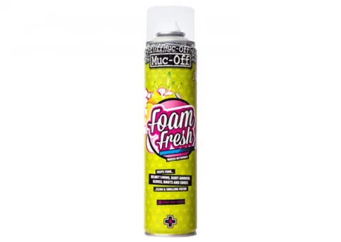 Muc-Off Helmet Foam Fresh 400 ml Schaumreiniger - Sanfte Reinigung für Helmpolster & Protektoren